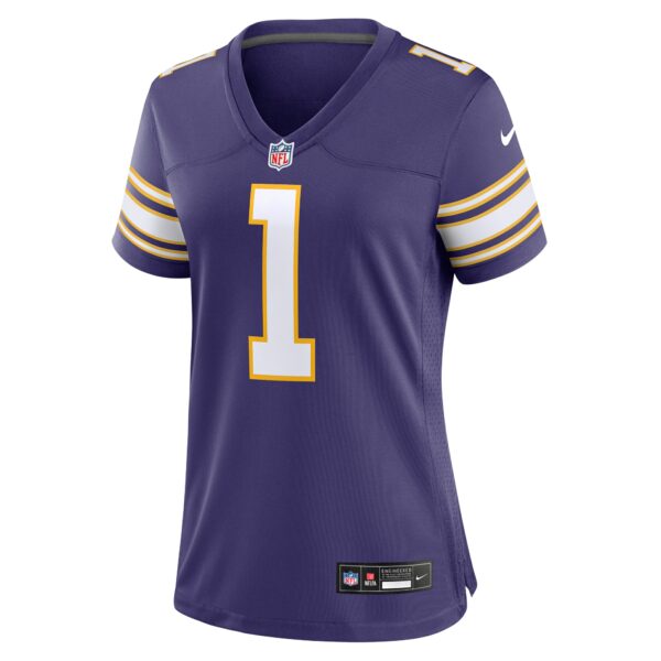 Women’s Minnesota Vikings Warren Moon Nike Purple Classic Retired Player Game Jersey