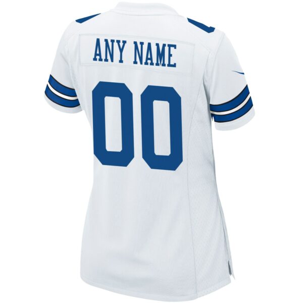 Women’s Nike White Dallas Cowboys Custom Game Jersey