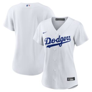 Women's Los Angeles Dodgers Nike White Home Blank Replica Jersey