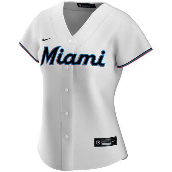 Women’s Miami Marlins Nike White Home Replica Custom Jersey