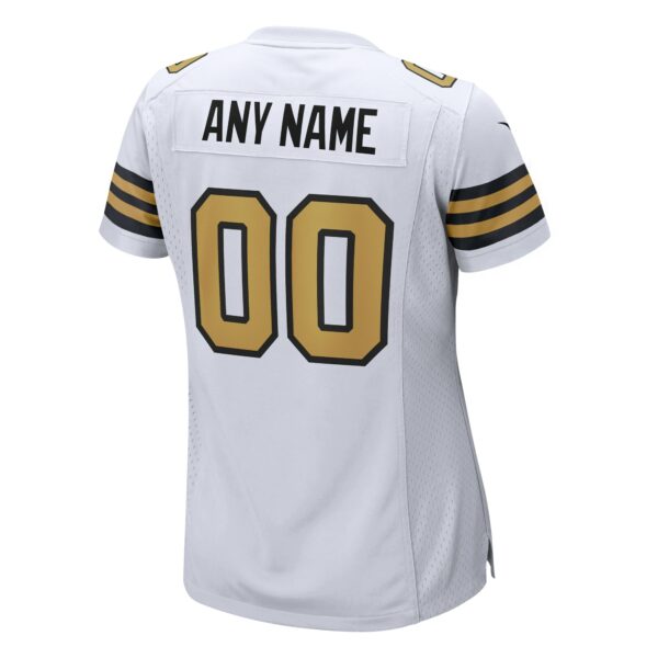 Women’s New Orleans Saints Nike White Alternate Custom Game Jersey