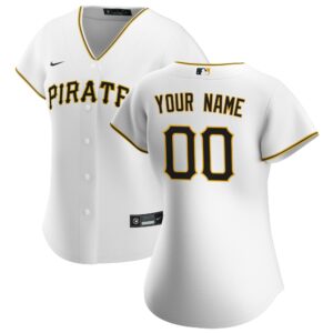 Women's Pittsburgh Pirates Nike White Home Replica Custom Jersey