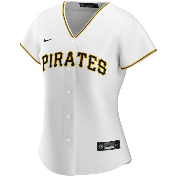 Women’s Pittsburgh Pirates Nike White Home Replica Custom Jersey