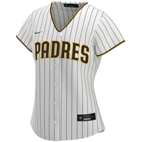 Women’s San Diego Padres Nike White Home Replica Custom Jersey