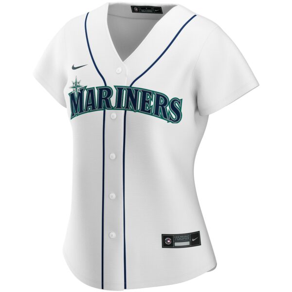 Women’s Seattle Mariners Nike White Home Replica Custom Jersey