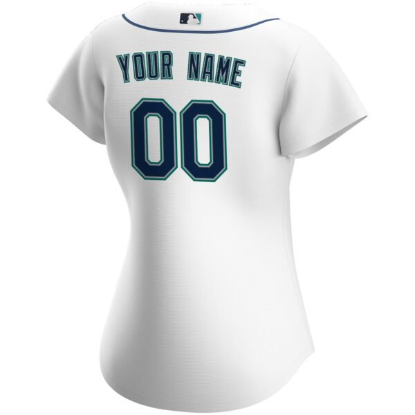 Women’s Seattle Mariners Nike White Home Replica Custom Jersey