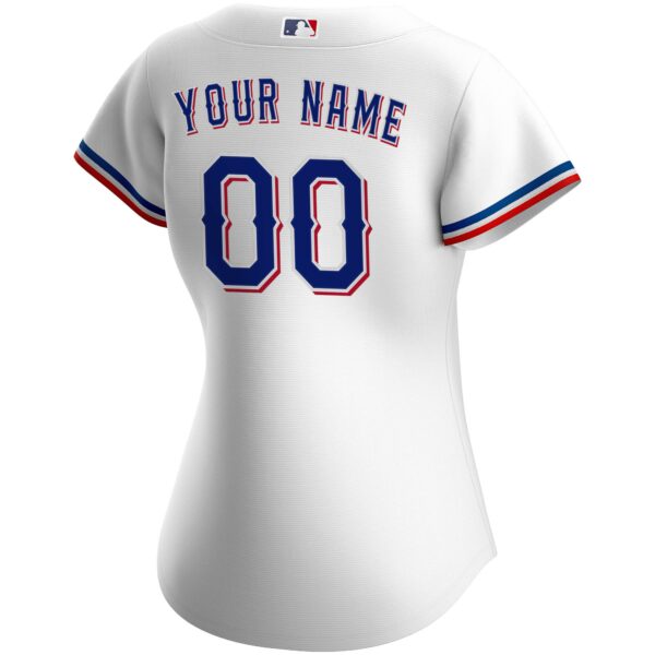 Women’s Texas Rangers Nike White Home Replica Custom Jersey