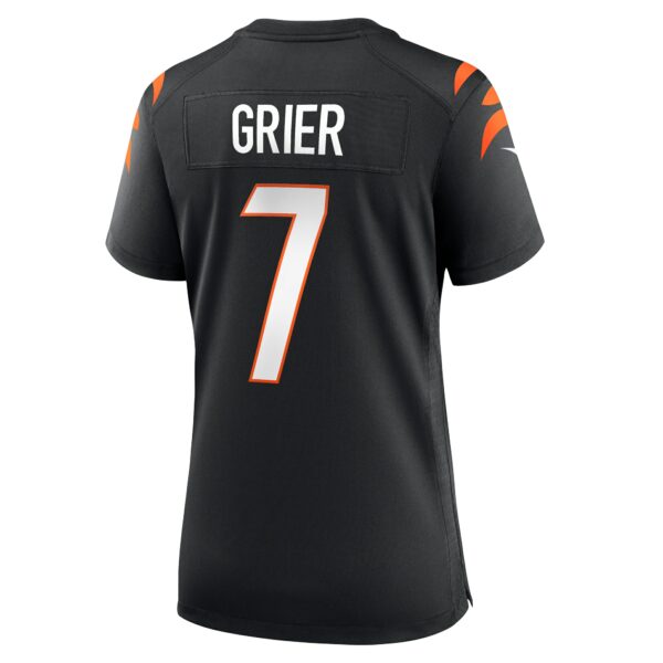 Women’s Cincinnati Bengals Will Grier Nike Black Team Game Jersey