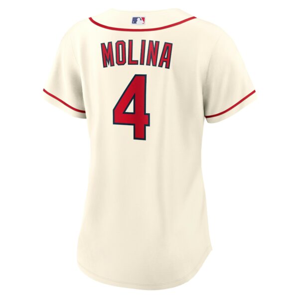 Women’s St. Louis Cardinals Yadier Molina Nike Cream Alternate Replica Player Jersey