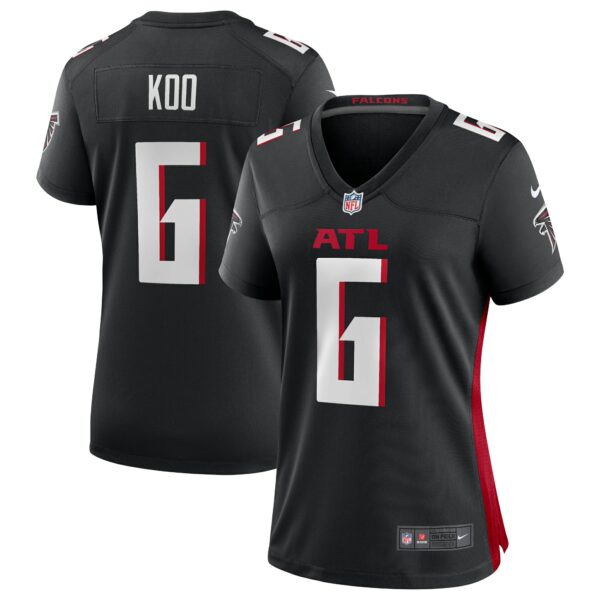 Women’s Atlanta Falcons Younghoe Koo Nike Black Team Game Jersey