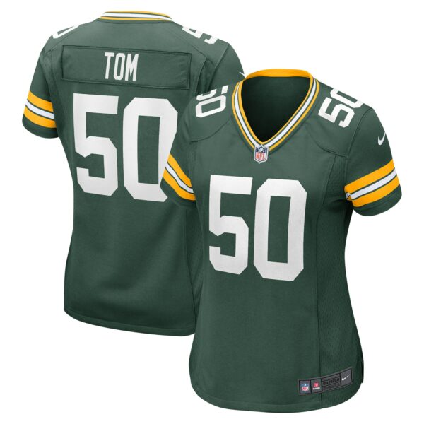 Women’s Green Bay Packers Zach Tom Nike Green Player Game Jersey