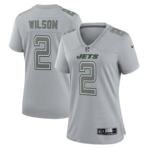 Women's New York Jets Zach Wilson Nike Gray Atmosphere Fashion Game Jersey