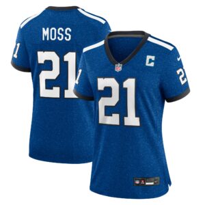 Women's Indianapolis Colts Zack Moss Nike Royal Indiana Nights Alternate Game Jersey