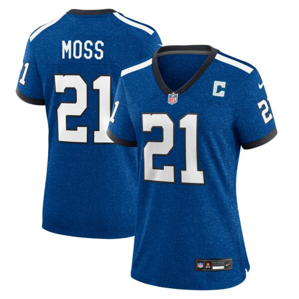 Women’s Indianapolis Colts Zack Moss Nike Royal Indiana Nights Alternate Game Jersey