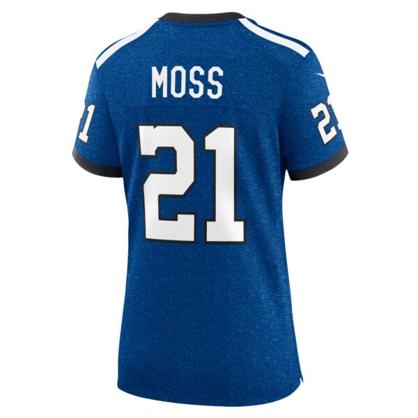 Women’s Indianapolis Colts Zack Moss Nike Royal Indiana Nights Alternate Game Jersey