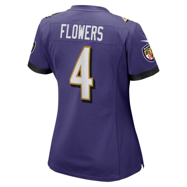 Women’s Baltimore Ravens Zay Flowers Nike Purple Team Game Jersey