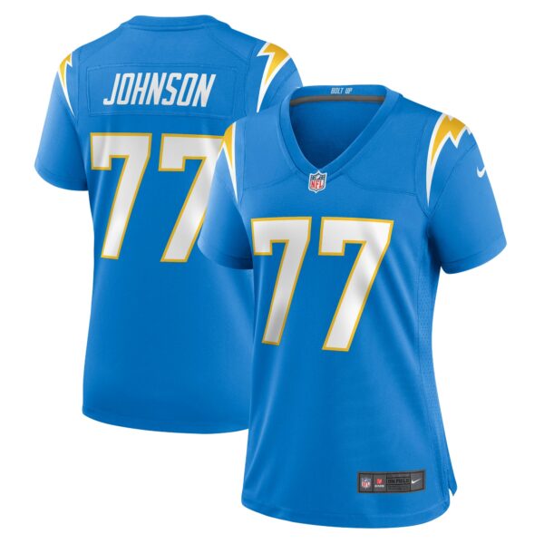 Women’s Los Angeles Chargers Zion Johnson Nike Powder Blue Player Game Jersey