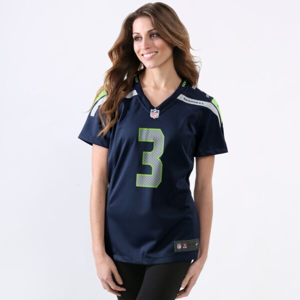 Women’s Seattle Seahawks Russell Wilson Nike College Navy Game Player Jersey