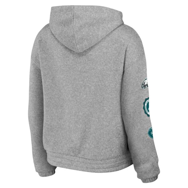 Women’s Philadelphia Eagles WEAR by Erin Andrews Heather Gray Full-Zip Hoodie