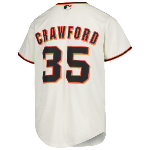 Youth San Francisco Giants Brandon Crawford Nike Cream Alternate Replica Player Jersey