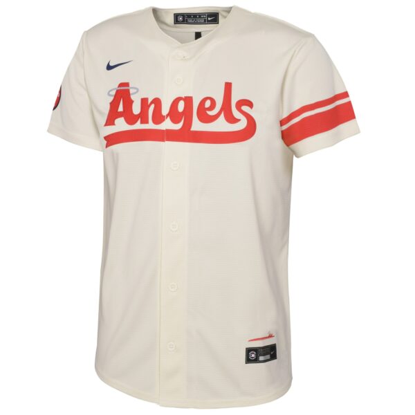 Youth Los Angeles Angels Nike Cream 2022 City Connect Replica Team Jersey