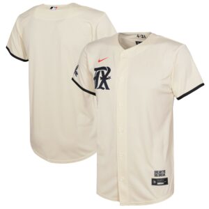 Youth Texas Rangers Nike Cream 2023 City Connect Replica Jersey