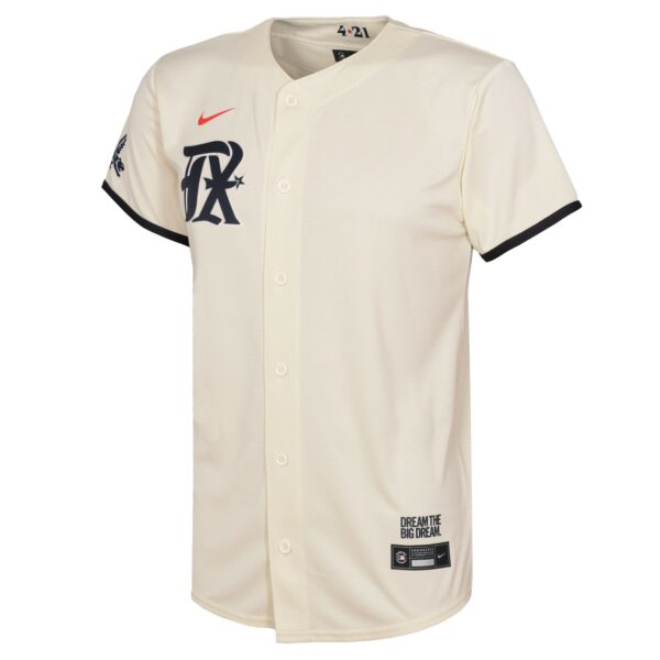 Youth Texas Rangers  Nike Cream 2023 City Connect Replica Jersey