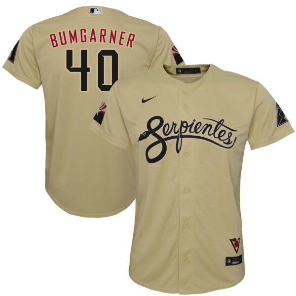 Youth Arizona Diamondbacks Madison Bumgarner Nike Sand City Connect Replica Player Jersey