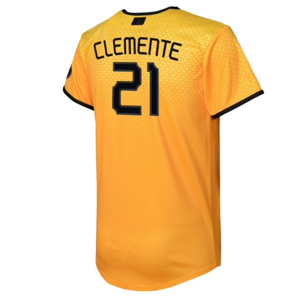 Youth Pittsburgh Pirates Roberto Clemente Nike Gold 2023 City Connect Replica Player Jersey