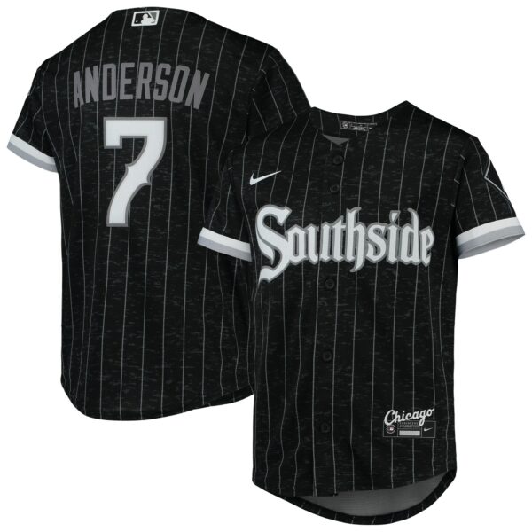 Youth Chicago White Sox Tim Anderson Nike Black City Connect Replica Player Jersey