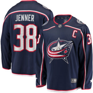 Men's Columbus Blue Jackets Boone Jenner Navy Home Breakaway Player Jersey