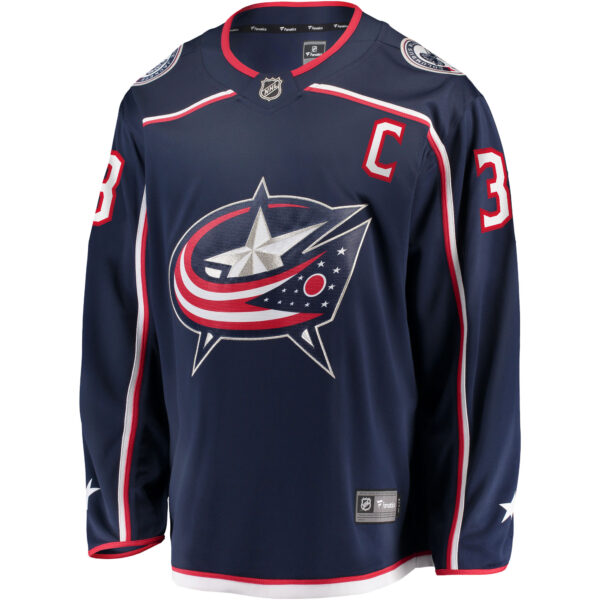 Men’s Columbus Blue Jackets Boone Jenner Navy Home Breakaway Player Jersey