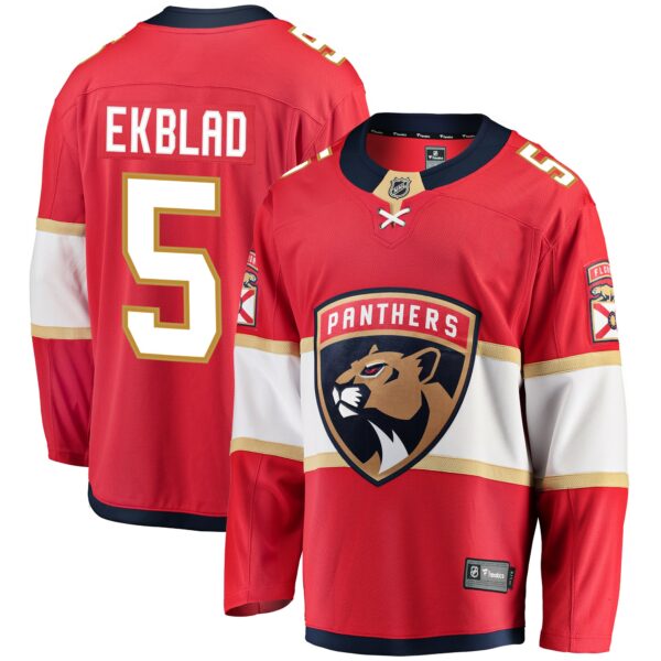 Men’s Florida Panthers Aaron Ekblad Fanatics Branded Red Breakaway Player Jersey