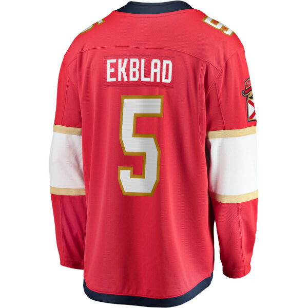 Men’s Florida Panthers Aaron Ekblad Fanatics Branded Red Home Team Breakaway Player Jersey