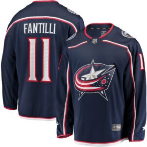 Men's Columbus Blue Jackets Adam Fantilli Fanatics Branded Navy Home Breakaway Player Jersey