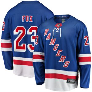 Men's New York Rangers Adam Fox Fanatics Branded Blue Home Premier Breakaway Player Jersey