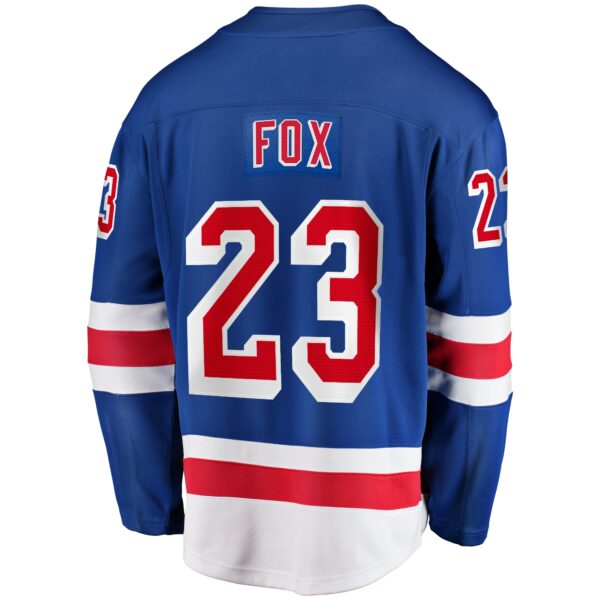 Men’s New York Rangers Adam Fox Fanatics Branded Blue Home Premier Breakaway Player Jersey