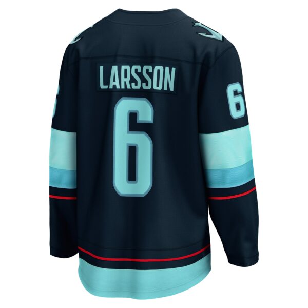 Men’s Seattle Kraken Adam Larsson Fanatics Branded Deep Sea Blue Home Breakaway Player Jersey