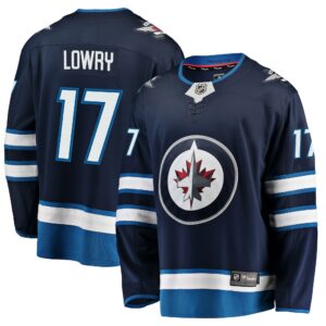 Men's Winnipeg Jets Adam Lowry Fanatics Branded Navy Breakaway Replica Jersey