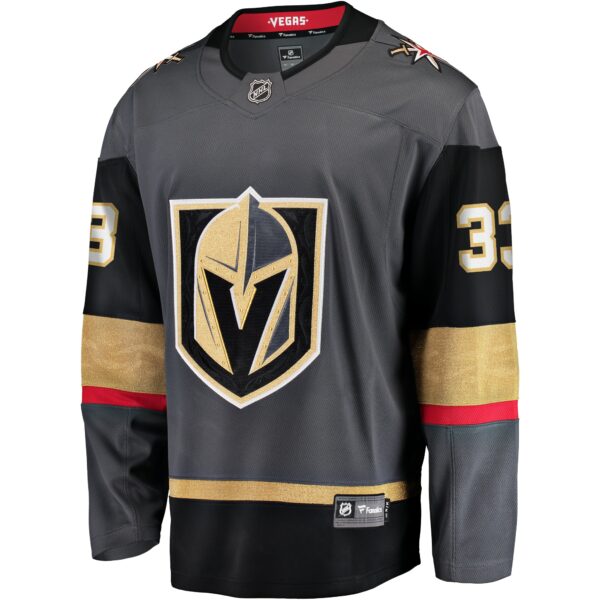 Men’s Vegas Golden Knights Adin Hill Fanatics Branded Gray Alternate Breakaway Jersey