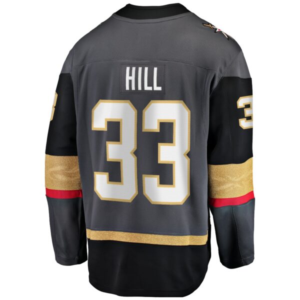 Men’s Vegas Golden Knights Adin Hill Fanatics Branded Gray Alternate Breakaway Jersey