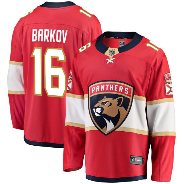 Men’s Florida Panthers Aleksander Barkov Fanatics Branded Red Breakaway Jersey