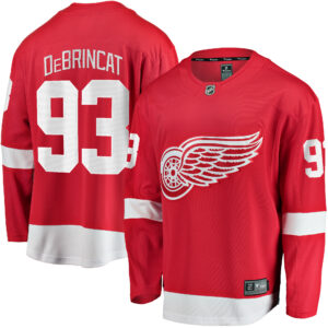 Men's Detroit Red Wings Alex DeBrincat Fanatics Branded Red Home Premier Breakaway Player Jersey