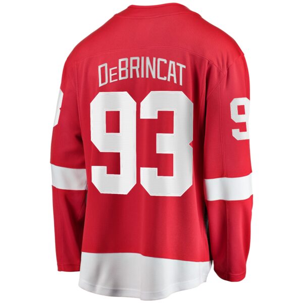 Men’s Detroit Red Wings Alex DeBrincat Fanatics Branded Red Home Premier Breakaway Player Jersey