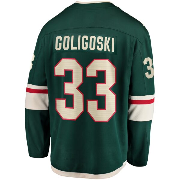 Men’s Minnesota Wild Alex Goligoski Fanatics Branded Green Home Breakaway Player Jersey