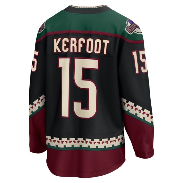 Men’s Arizona Coyotes Alex Kerfoot Fanatics Branded Black Home Breakaway Jersey