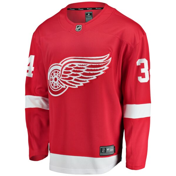 Men’s Detroit Red Wings Alex Lyon Fanatics Branded Red Home Breakaway Jersey