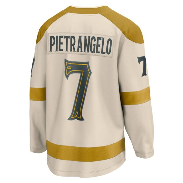 Men’s Vegas Golden Knights Alex Pietrangelo Fanatics Branded Cream 2024 NHL Winter Classic Breakaway Player Jersey