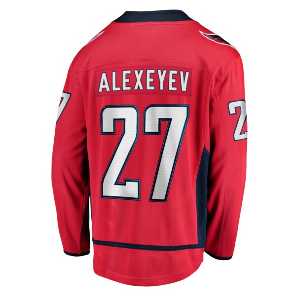 Men’s Washington Capitals Alexander Alexeyev Fanatics Branded Red Home Breakaway Jersey