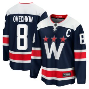 Men's Washington Capitals Alexander Ovechkin Fanatics Branded Navy Alternate Premier Breakaway Player Jersey